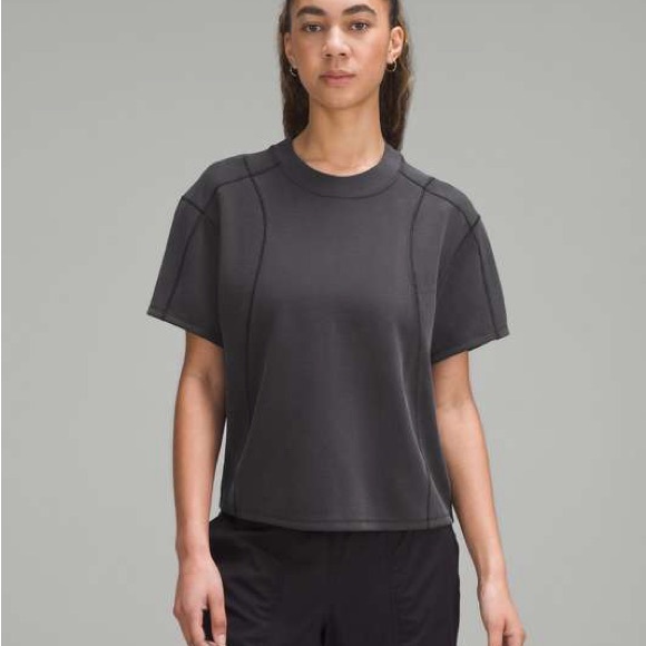 lululemon athletica Tops - LULULEMON Black Ribbed Softstreme T-Shirt